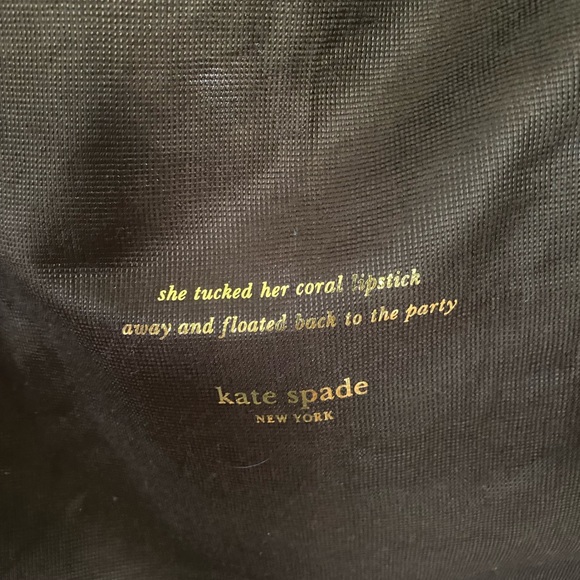 KATE SPADE NY GOLD COAST MARYANNE SNAKE LARGE QUILT LEATHER SHOULDER BAG & COVER - Picture 8 of 8